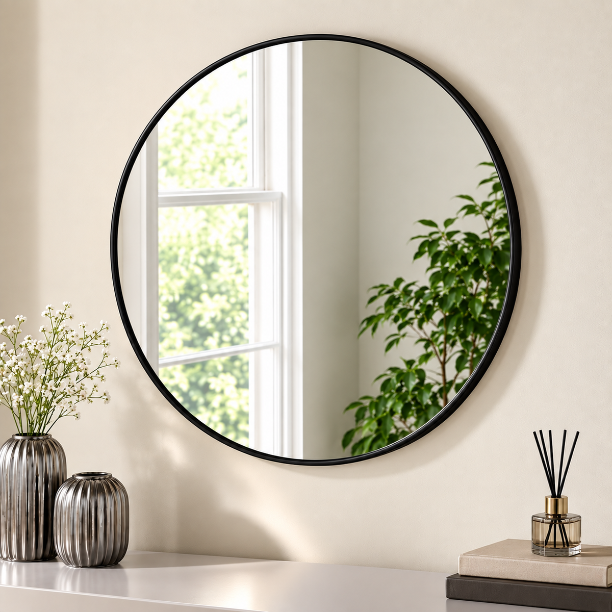 Round Black Mirror 24*24 inch