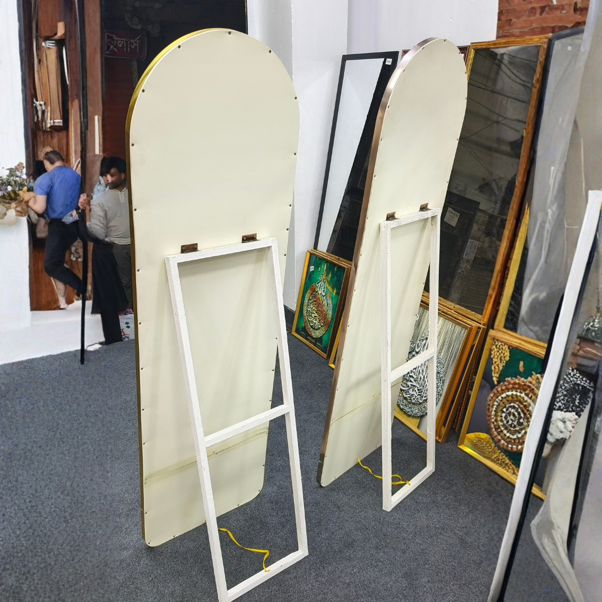 Golden Aluminum frame Mirror 5/1.5 ft
