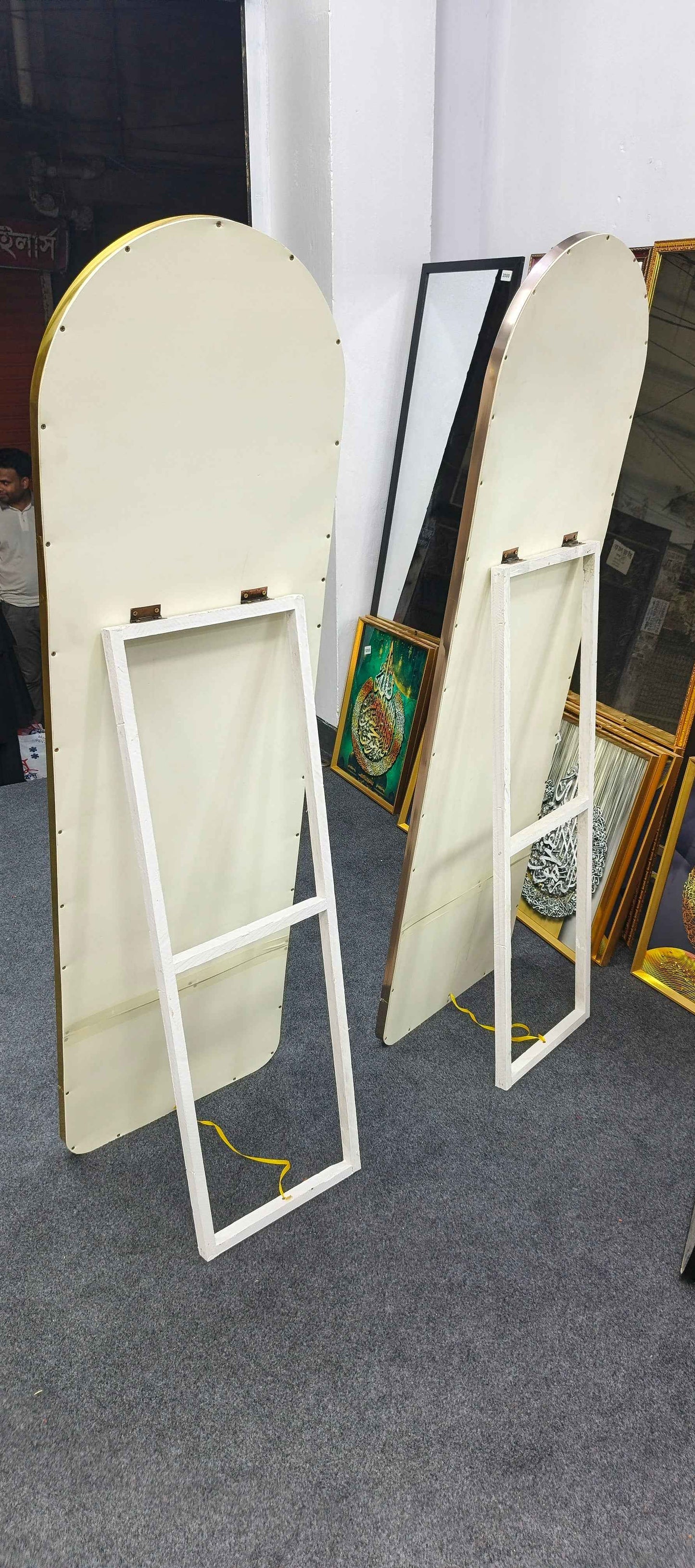 Golden Aluminum frame Mirror 5/1.5 ft