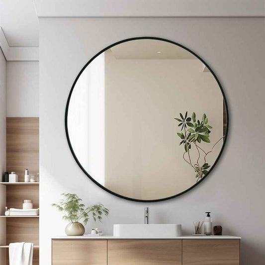 Black Round Mirror 30*30 and 24*24 inch