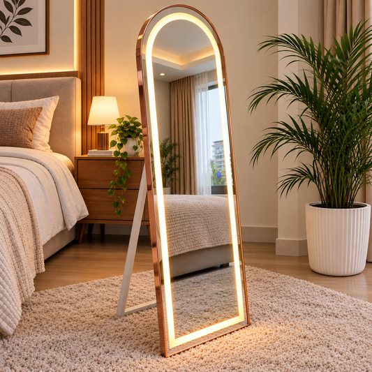 LED Mirror Rose Gold 5/1.5 ft with touch sensor