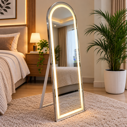 LED Mirror Silver 5/1.5 ft with touch sensor