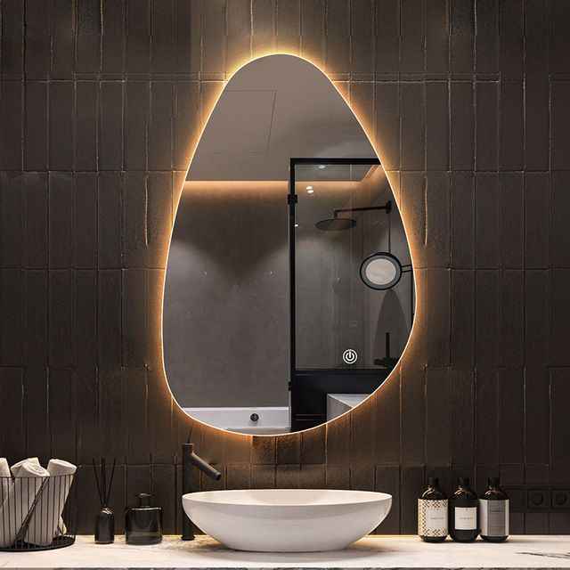 Stone Shape LED Mirror 24*20 inch