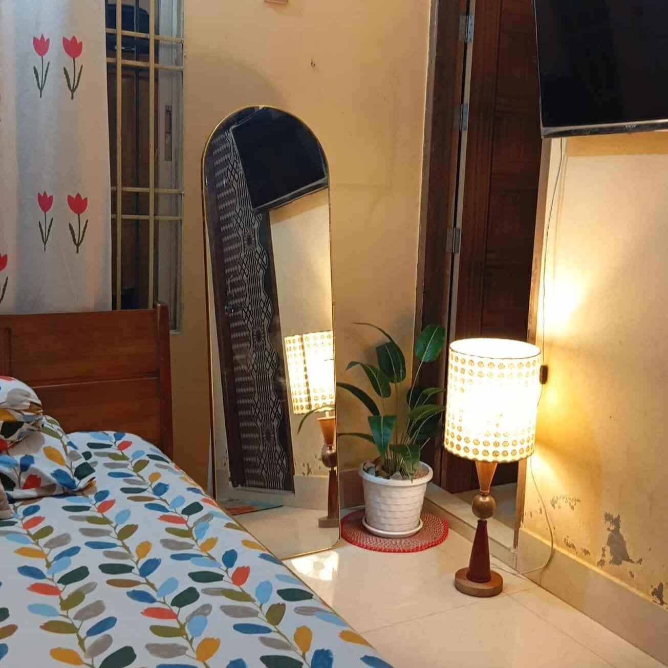 Golden Aluminum frame Mirror 5/1.5 ft