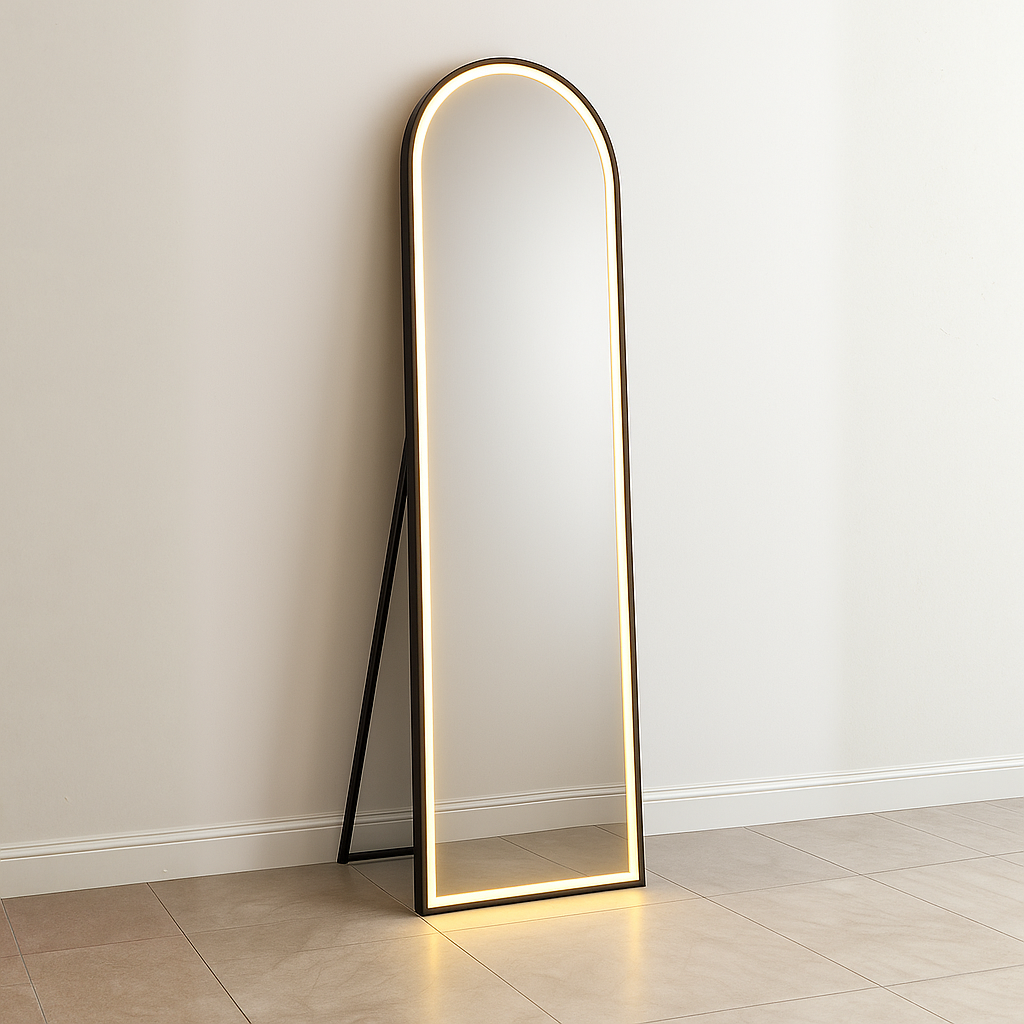 LED Mirror Black 5/1.5 ft with touch sensor - Mirror World BD