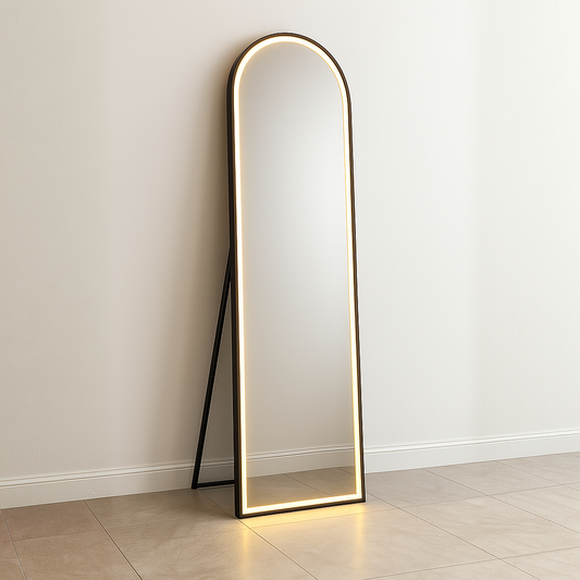 LED Mirror Black 5/1.5 ft with touch sensor - Mirror World BD