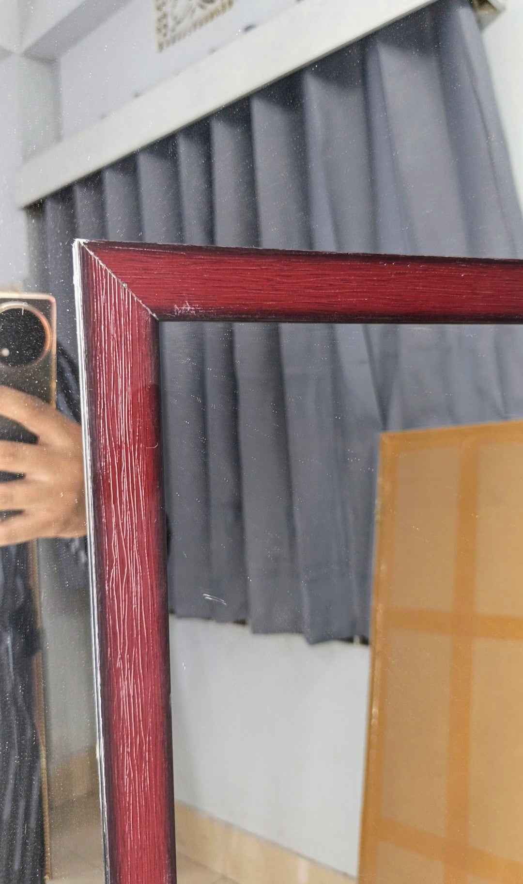 Chocolate Fiber Frame Mirror 5/1.5″ ft