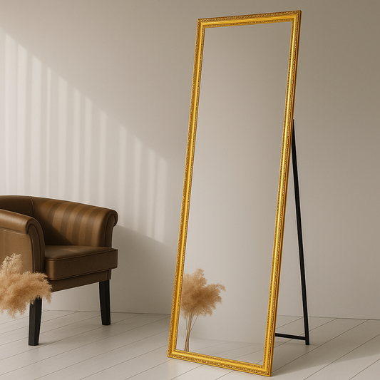 Golden Fiber Frame  Mirror 5/1.5" ft - Mirror World BD