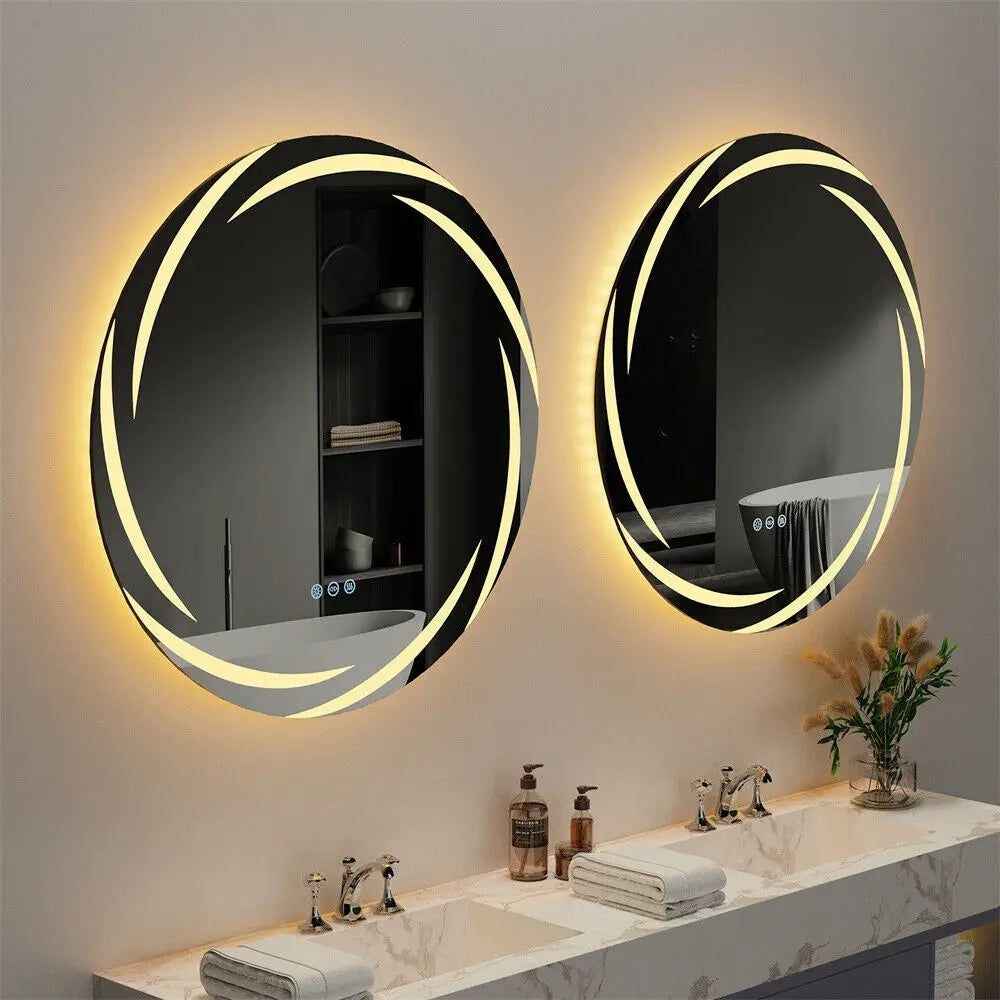 Round Mirror LED Backlit Circular Design 36*36 inch