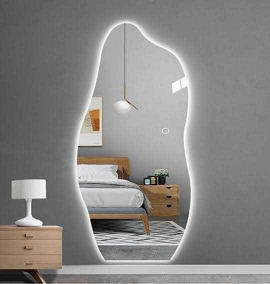 Dolphin Shape LED Backlit Mirror without frame 5/2 ft