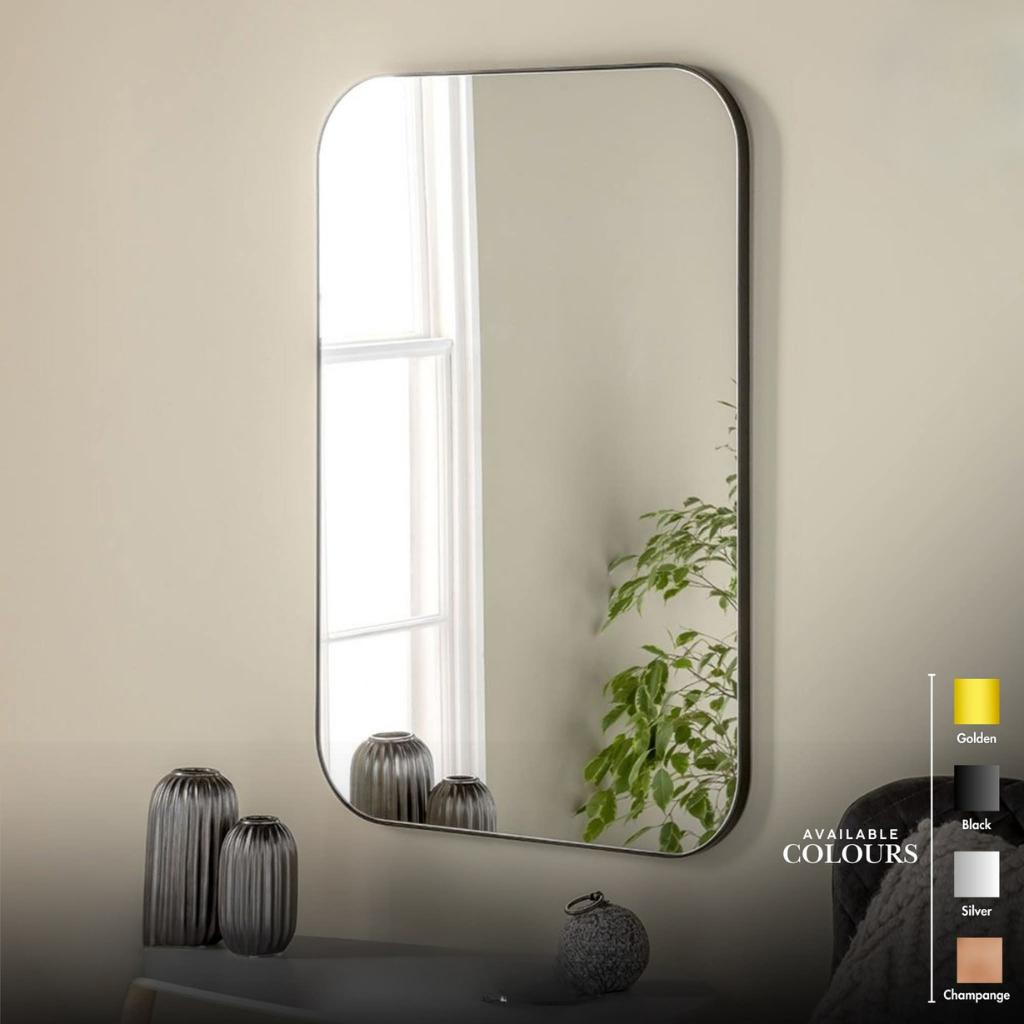 Mobile Shape Black 24*20 inch Bathroom Mirror Basin Mirror - Mirror World BD