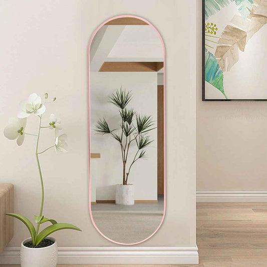Rose Golden Oval Shape 5/1.5" ft Mirror