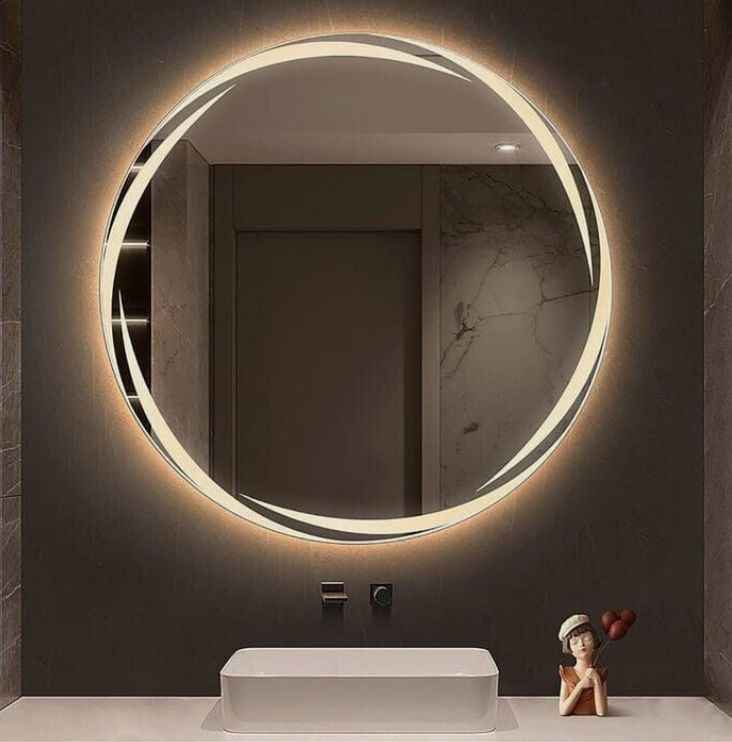 Round Mirror LED Backlit Circular Design 36*36 inch