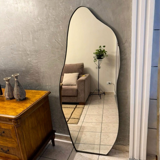 Dolphin Shape Black Standing Mirror 5/2″ ft - Mirror World BD