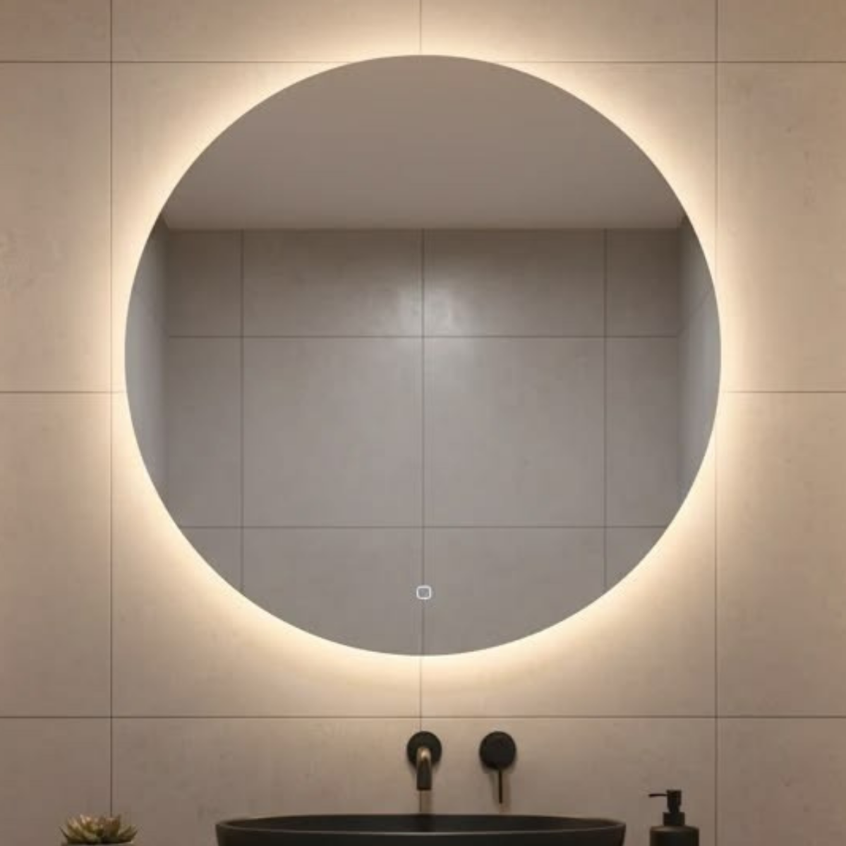 Round LED Mirror Backlit Frame less 30*30 and 36*36
