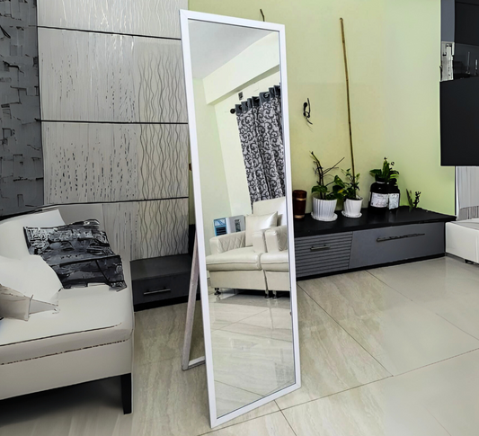 White Fiber Frame Mirror 5/1.5" ft