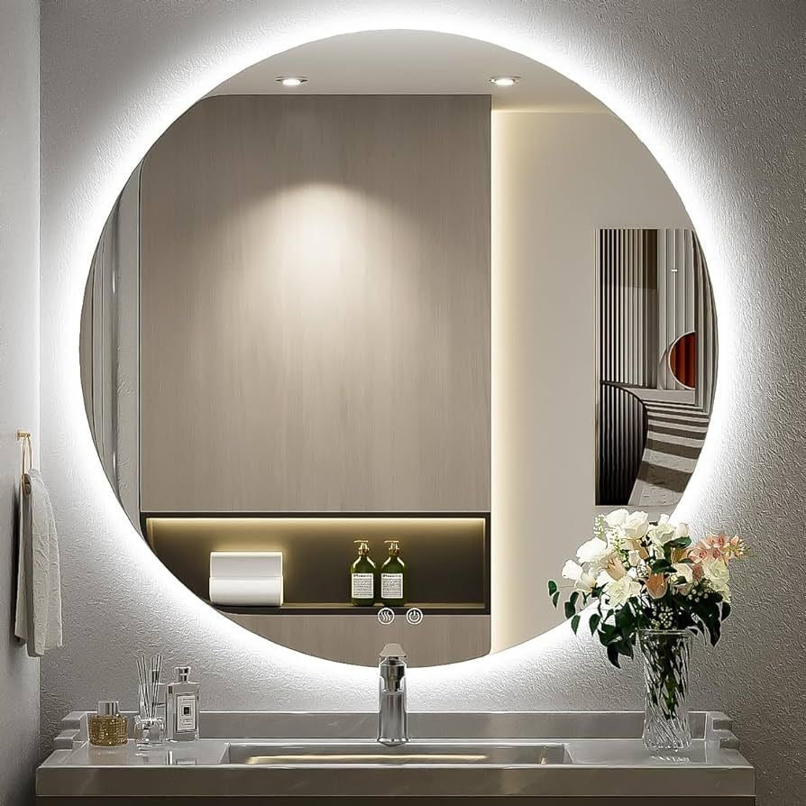 Round LED Mirror Backlit Frame less 30*30 and 36*36