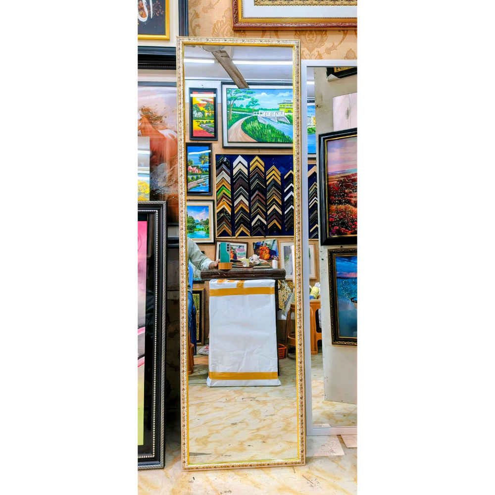 Flower Tiles Fiber Frame Mirror 5/1.5" ft