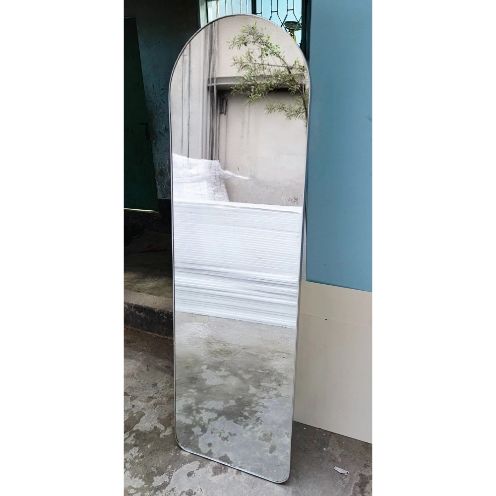 Silver Aluminum Frame Mirror 5/1.5 ft