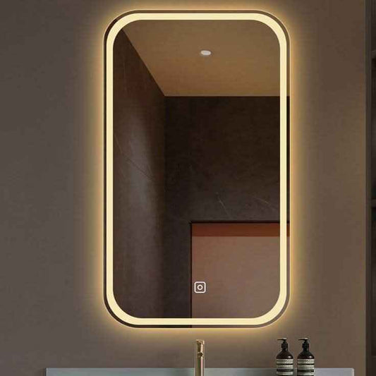 Mobile shape 16*24 inch Backlit LED Mirror Basin Mirror