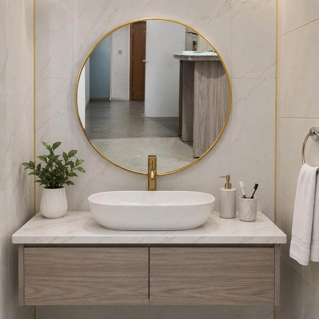 Round Golden Mirror 24*24 inch