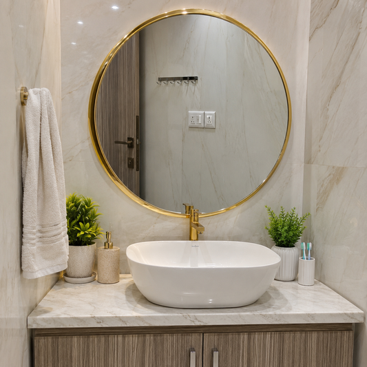 Round Golden Mirror 24*24 inch