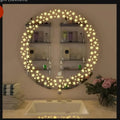 Round Star LED Mirror – 28×28 Inch Bathroom Mirror