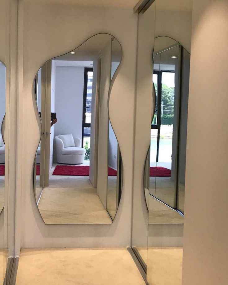 Hourglass irregular shape Mirror 5/2 ft